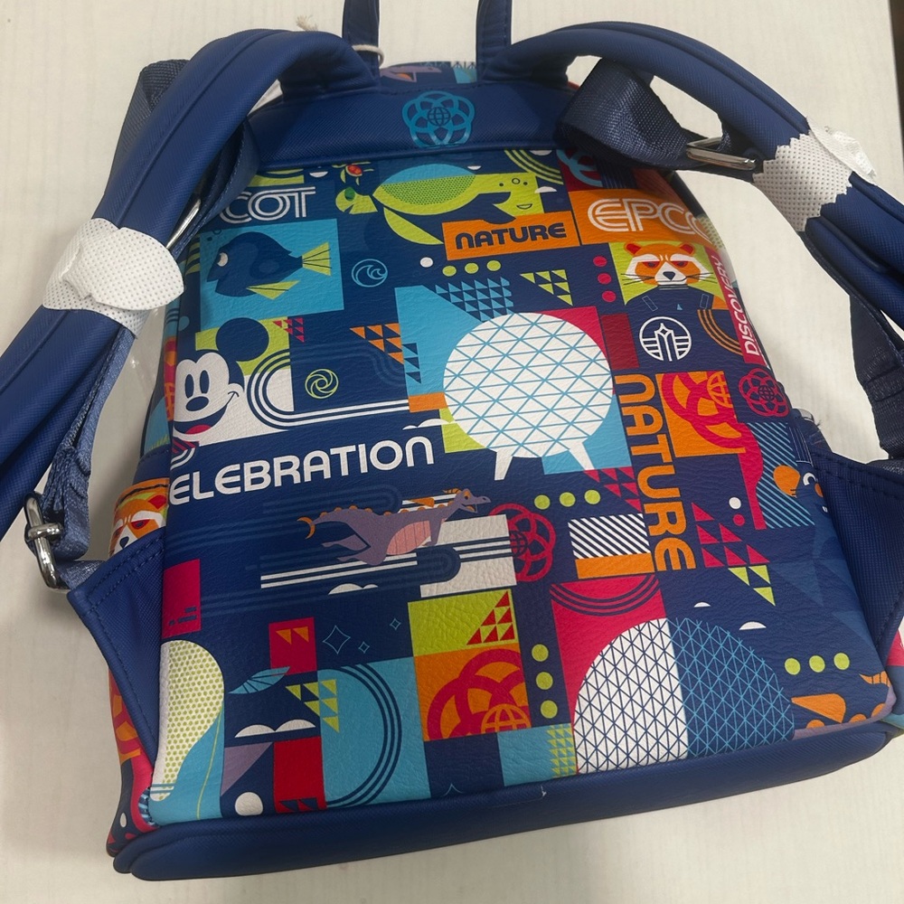 (NWT) Loungefly Epcot Pattern Mini Backpack (DISC… - image 5